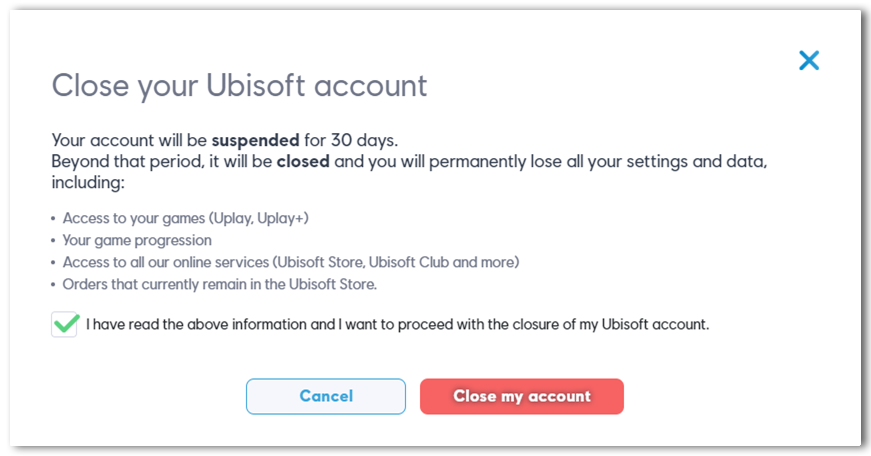 Closing Your Ubisoft Account Ubisoft Support