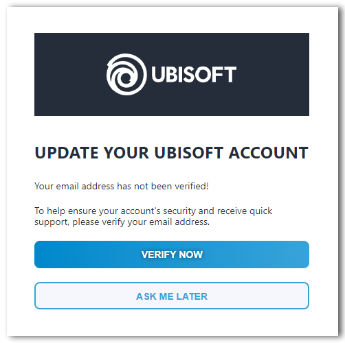 Verifying Your Ubisoft Account Ubisoft Help