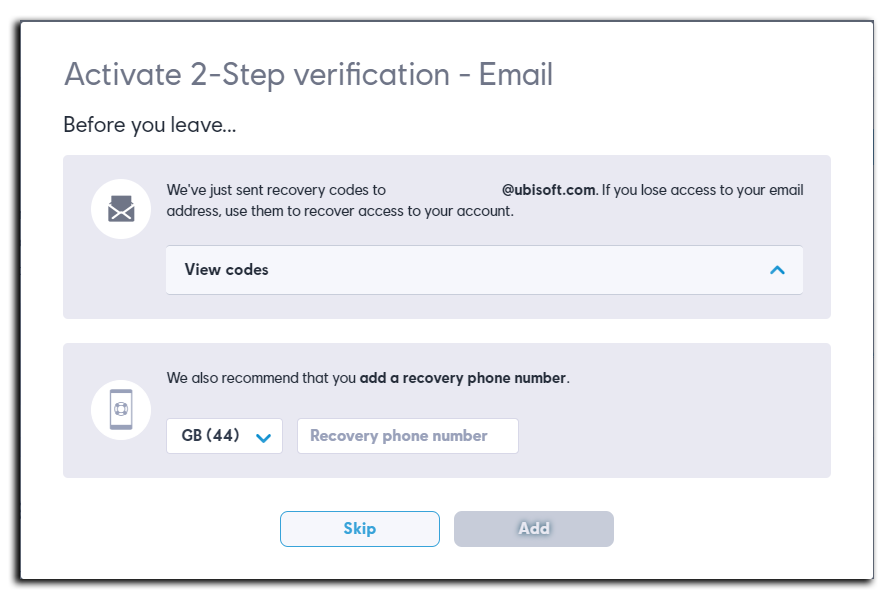 Can you have in email address. Код e-mail. Код верификации электронной почты. 2 Step verification. Ubisoft support.