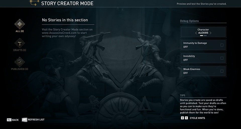 Creation mode