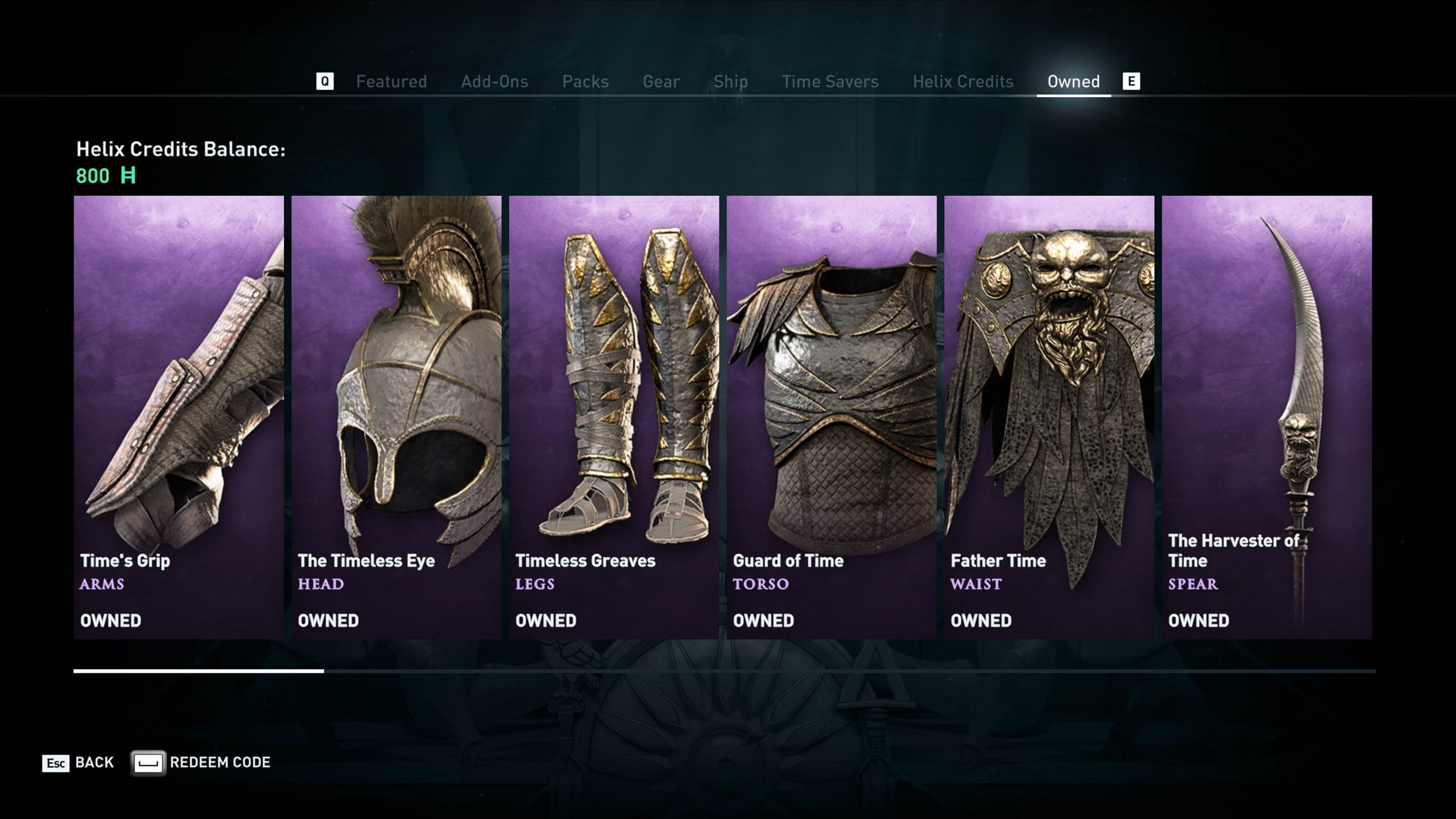 assassin's creed odyssey store items