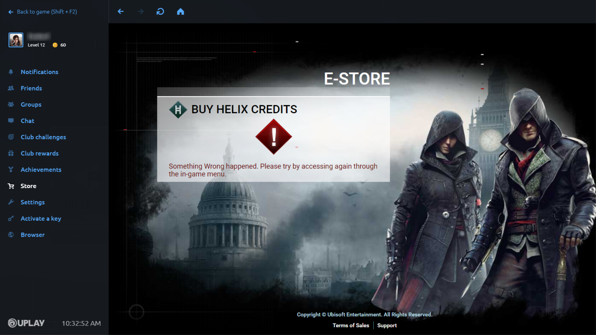 Telemacos good mortgage Unable to buy in-game purchases in Assassin's Creed: Syndicate (PC) |  Ubisoft Help